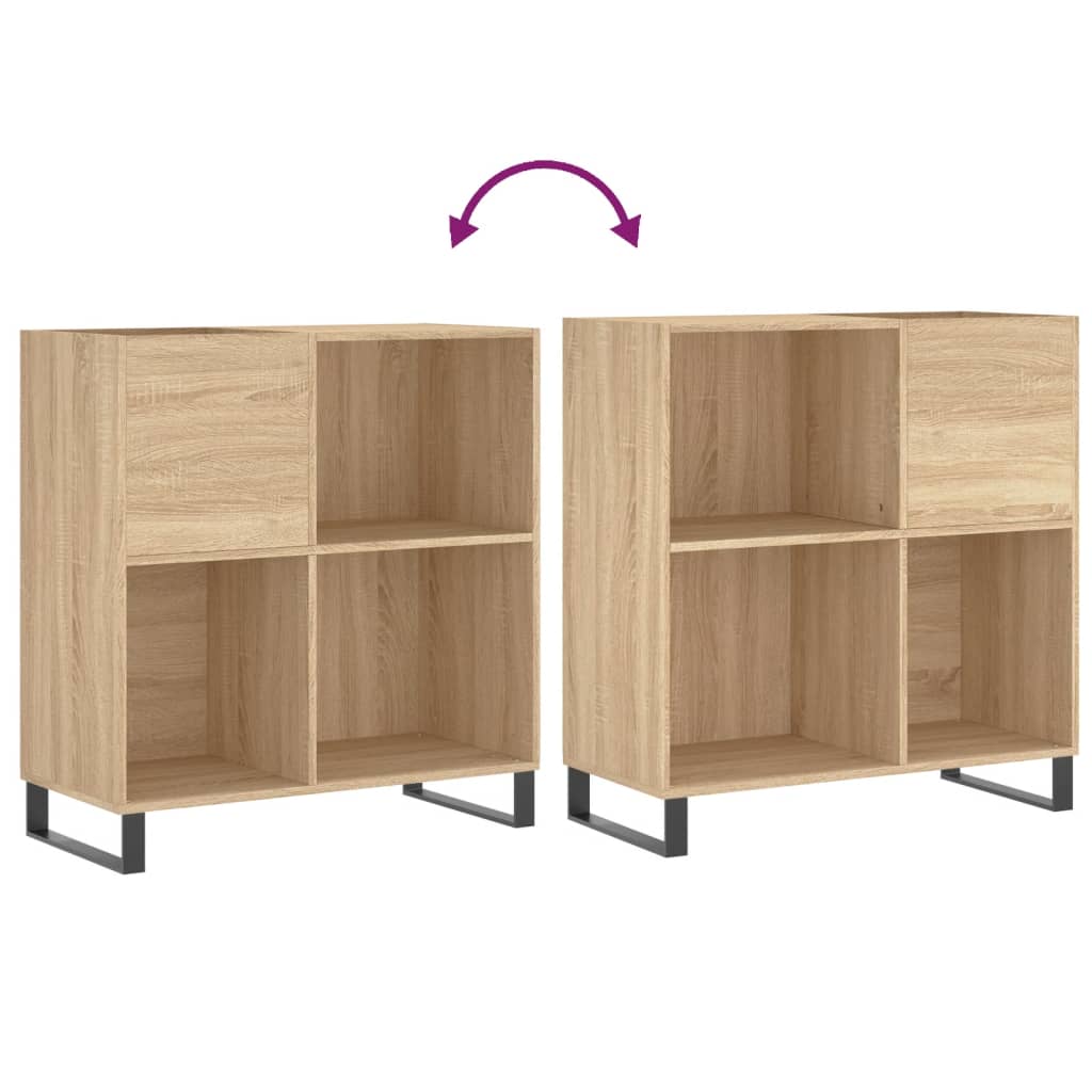 Record Cabinet Sonoma Oak 84,5x38x89 cm Engineered Wood