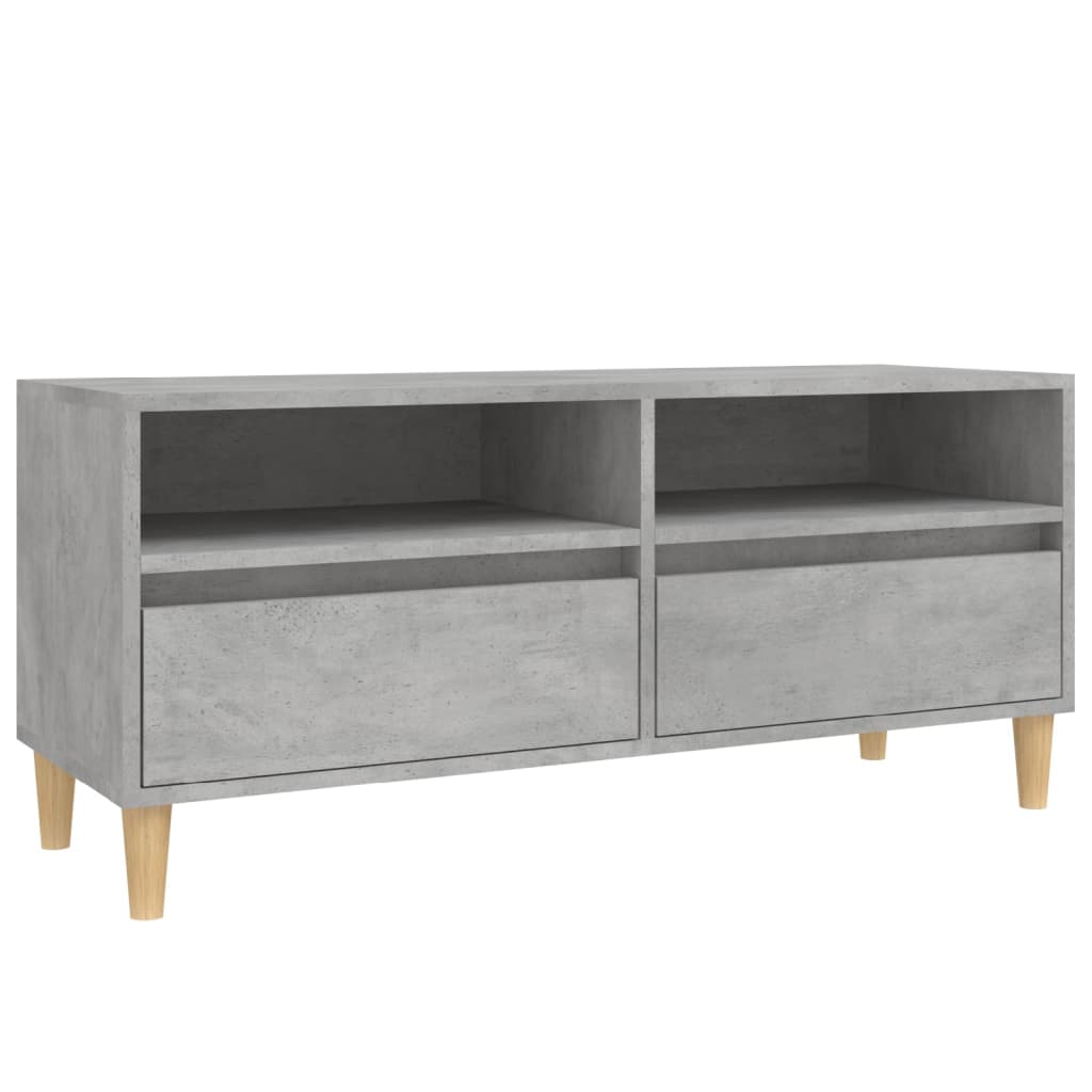 TV Cabinet Concrete Grey 100x34,5x44,5 cm Engineered Wood