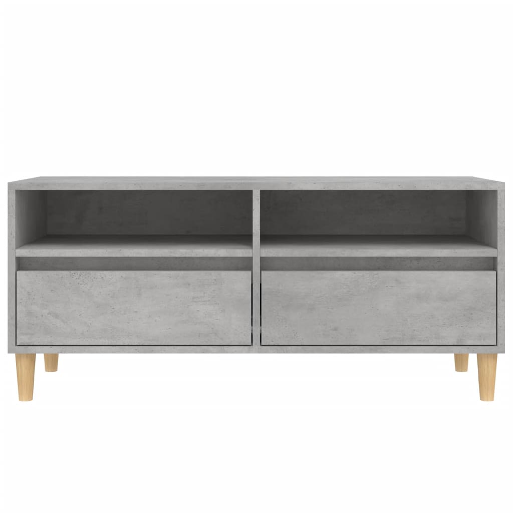 TV Cabinet Concrete Grey 100x34,5x44,5 cm Engineered Wood
