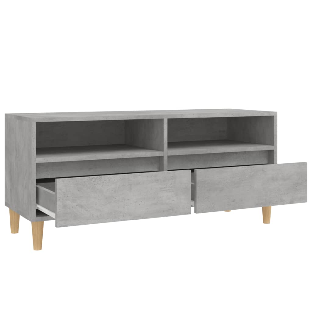 TV Cabinet Concrete Grey 100x34,5x44,5 cm Engineered Wood