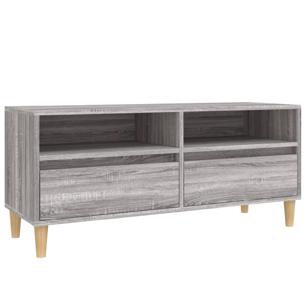 TV Cabinet Grey Sonoma 100x34,5x44,5 cm Engineered Wood