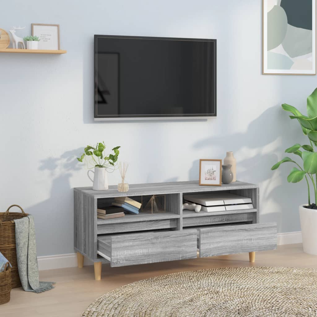 TV Cabinet Grey Sonoma 100x34,5x44,5 cm Engineered Wood