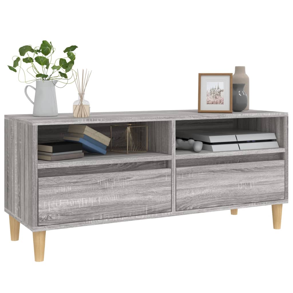 TV Cabinet Grey Sonoma 100x34,5x44,5 cm Engineered Wood