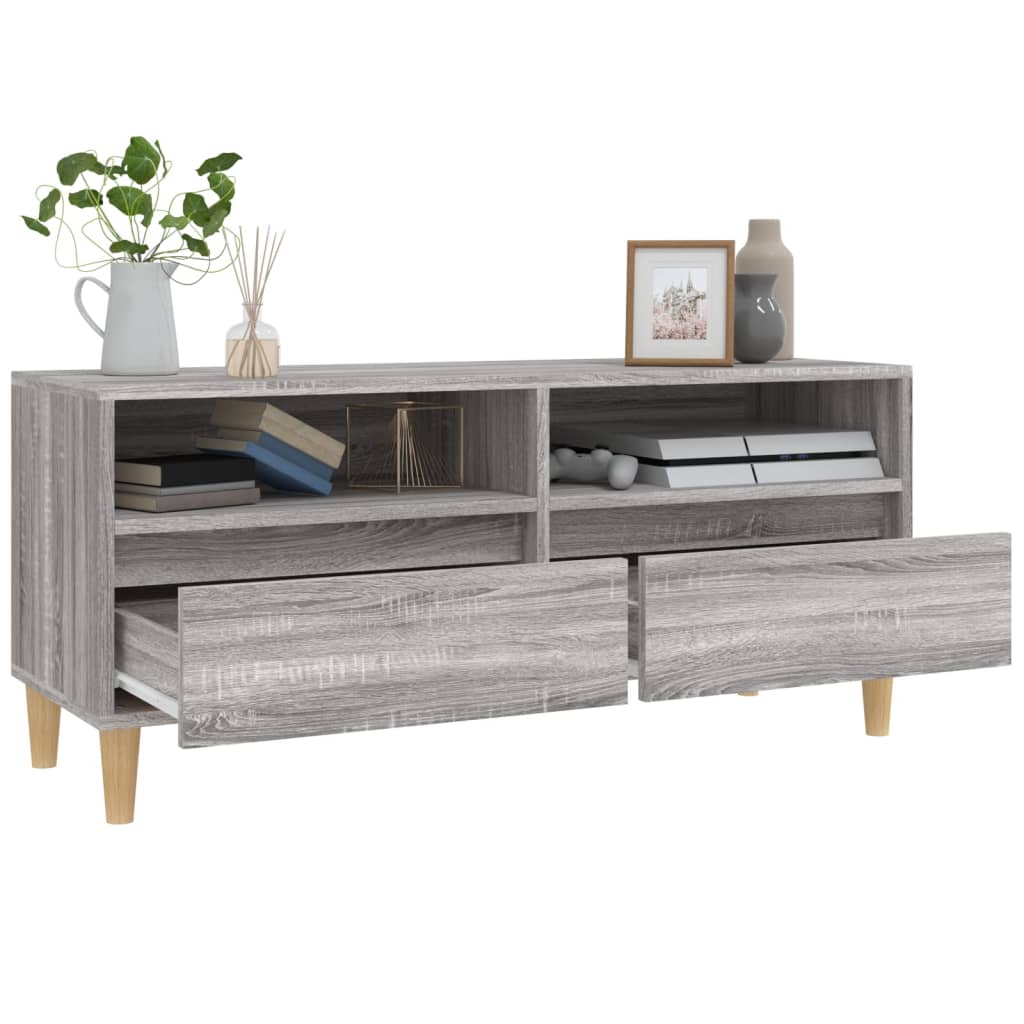 TV Cabinet Grey Sonoma 100x34,5x44,5 cm Engineered Wood