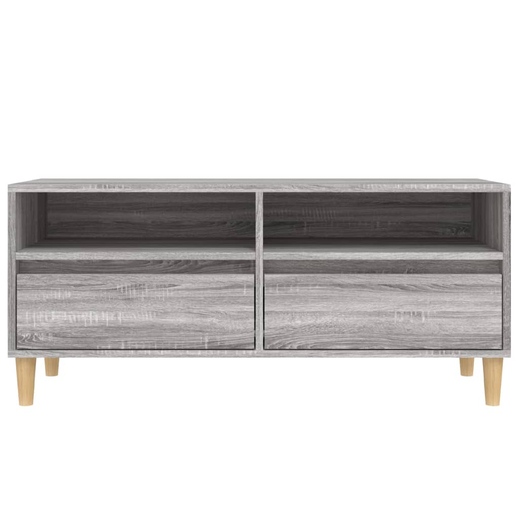 TV Cabinet Grey Sonoma 100x34,5x44,5 cm Engineered Wood