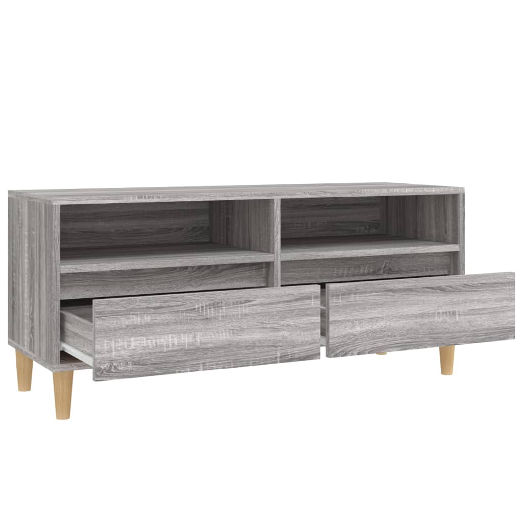 TV Cabinet Grey Sonoma 100x34,5x44,5 cm Engineered Wood