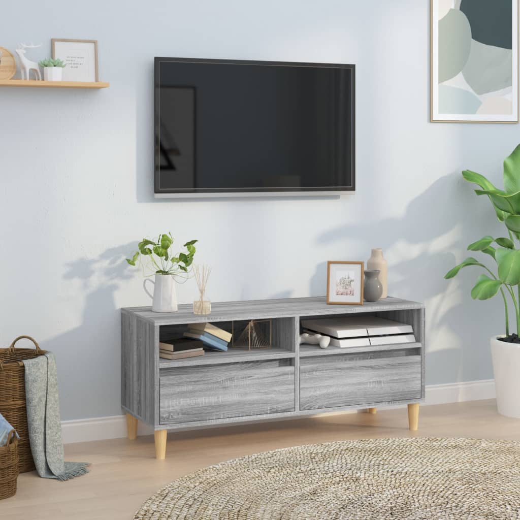 TV Cabinet Grey Sonoma 100x34,5x44,5 cm Engineered Wood