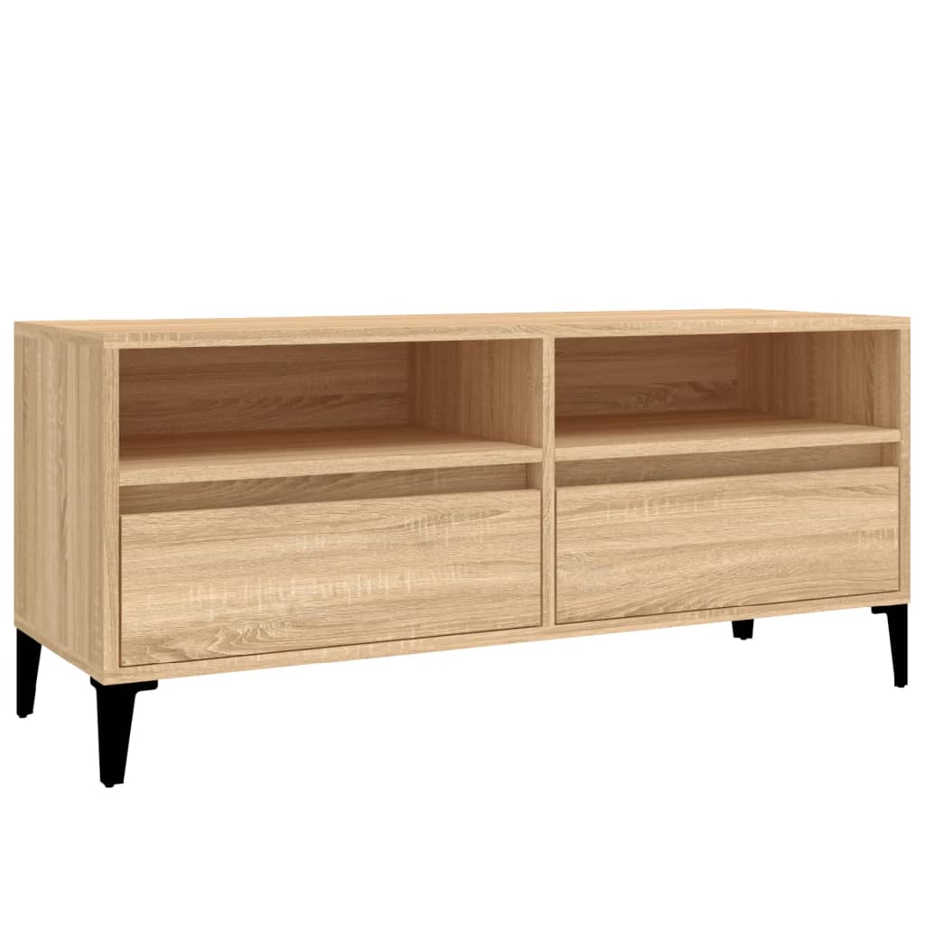 TV Cabinet Sonoma Oak 100x34,5x44,5 cm Engineered Wood