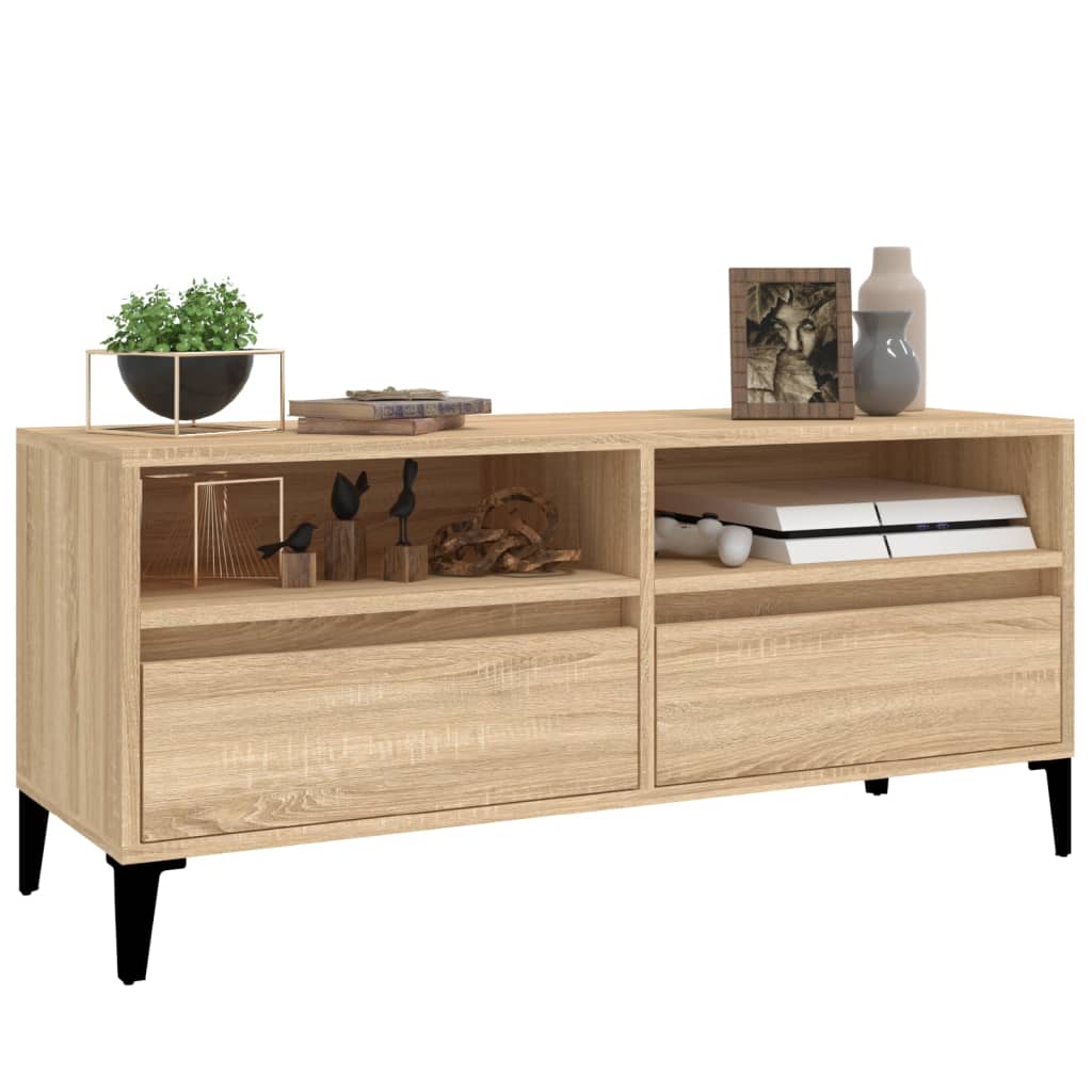 TV Cabinet Sonoma Oak 100x34,5x44,5 cm Engineered Wood