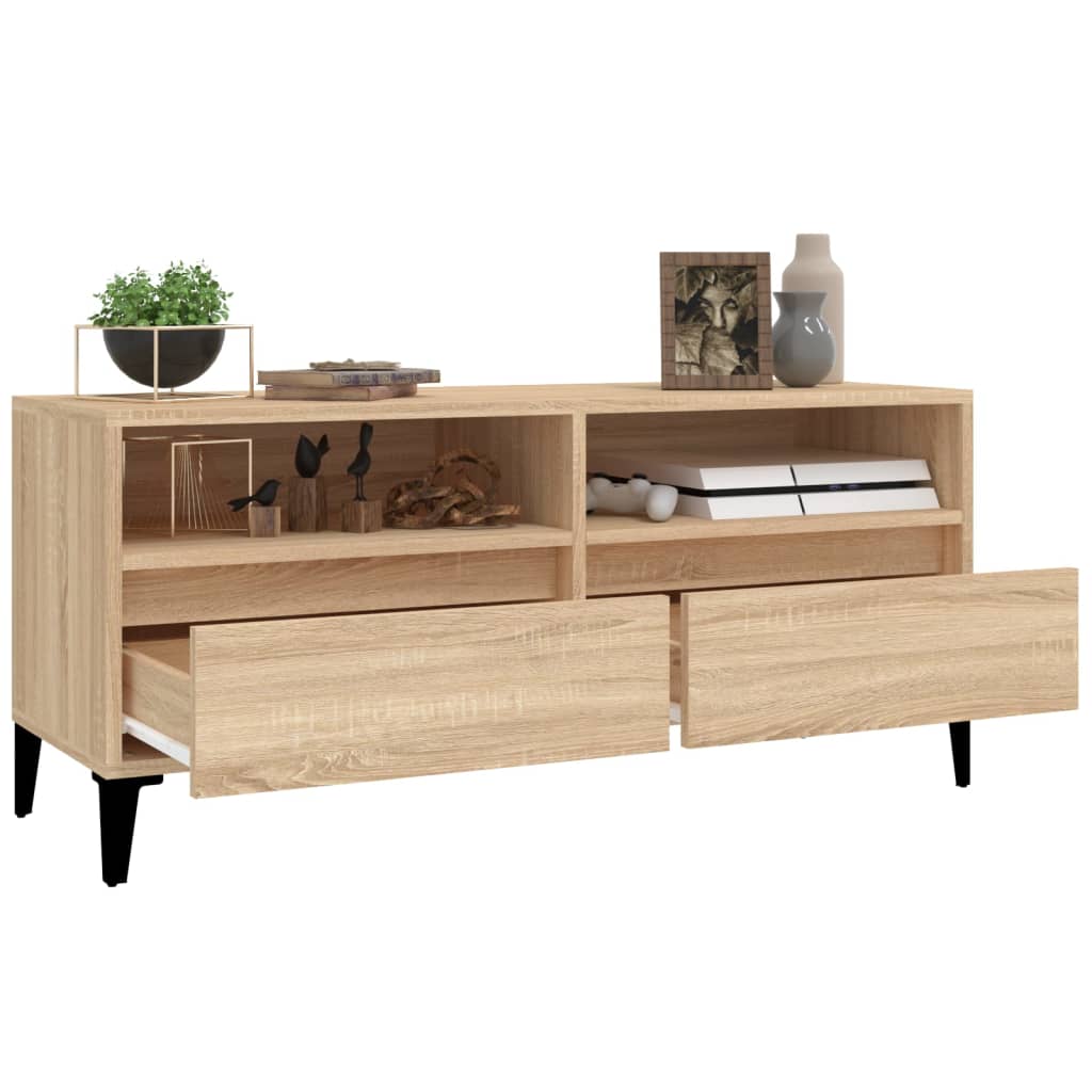 TV Cabinet Sonoma Oak 100x34,5x44,5 cm Engineered Wood