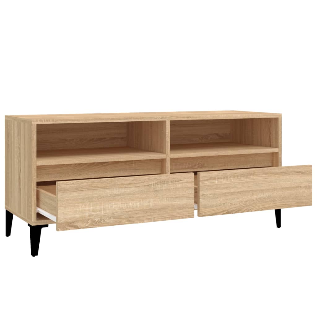 TV Cabinet Sonoma Oak 100x34,5x44,5 cm Engineered Wood