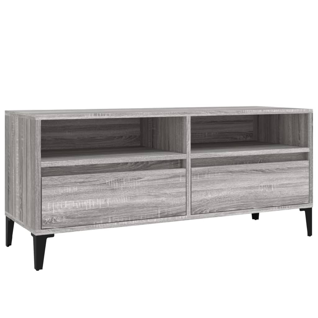 TV Cabinet Grey Sonoma 100x34,5x44,5 cm Engineered Wood