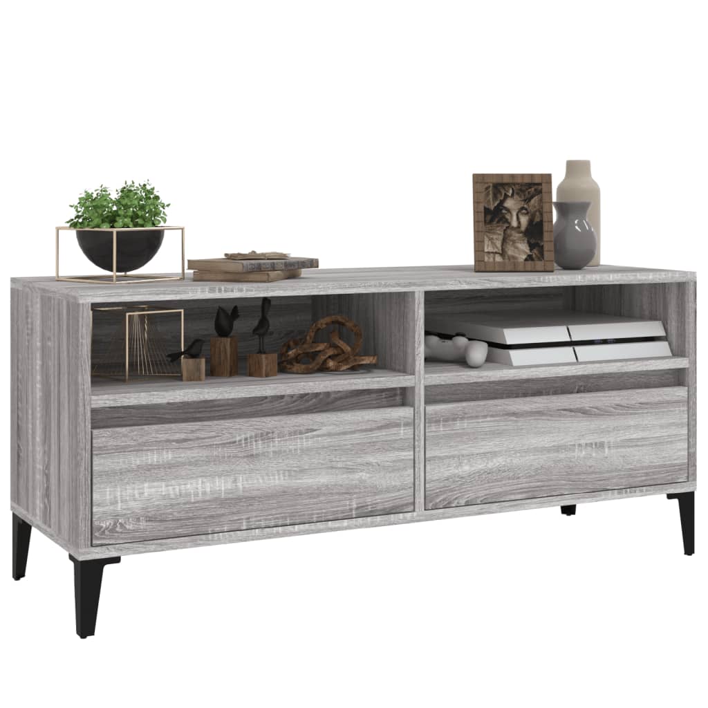 TV Cabinet Grey Sonoma 100x34,5x44,5 cm Engineered Wood