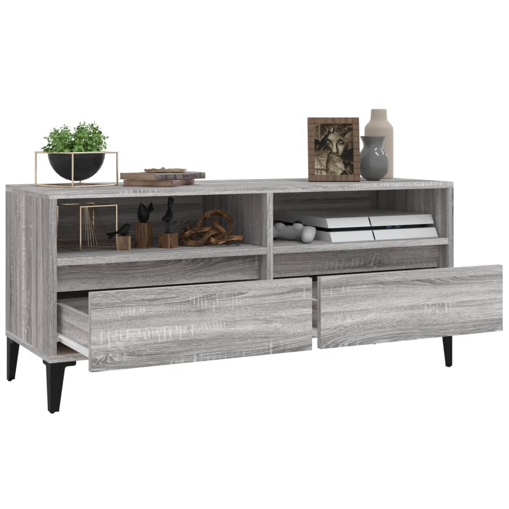 TV Cabinet Grey Sonoma 100x34,5x44,5 cm Engineered Wood