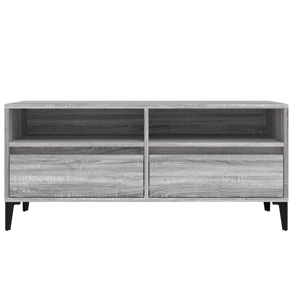 TV Cabinet Grey Sonoma 100x34,5x44,5 cm Engineered Wood