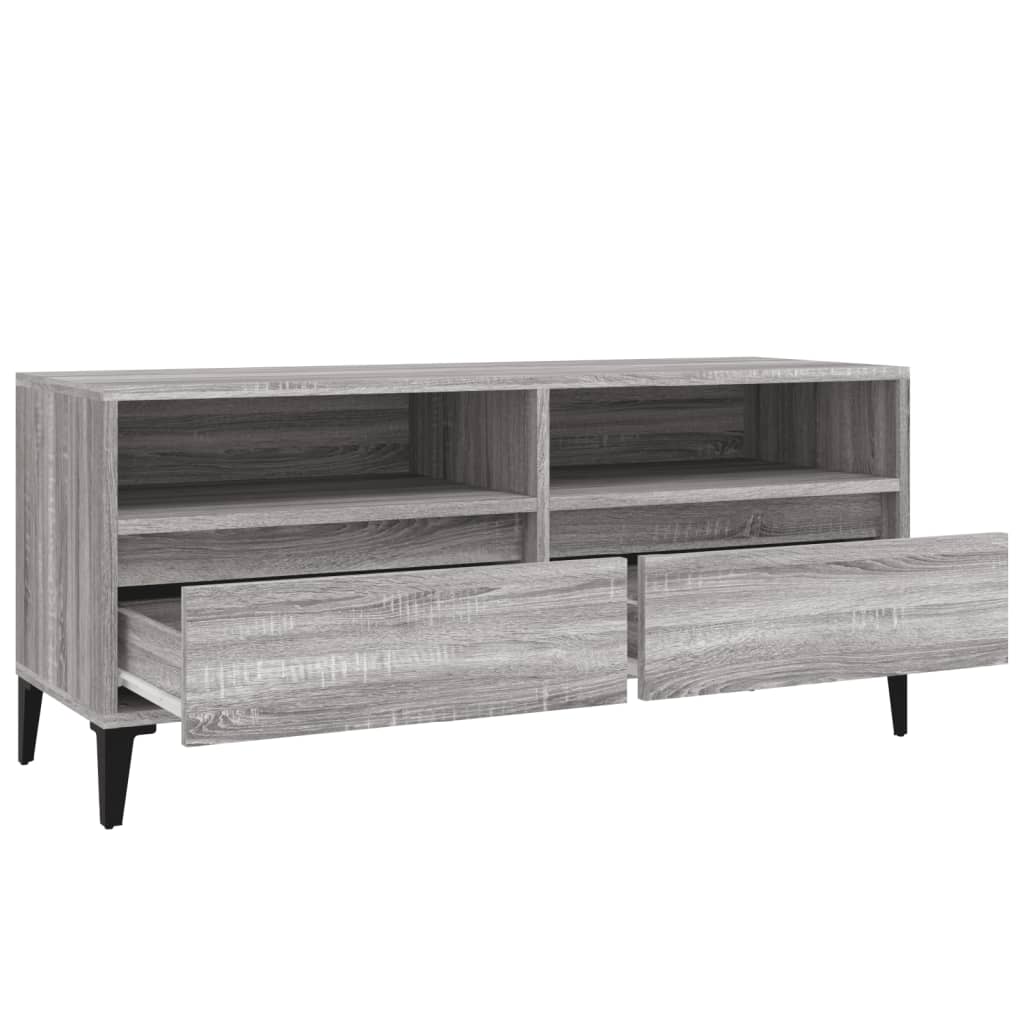 TV Cabinet Grey Sonoma 100x34,5x44,5 cm Engineered Wood