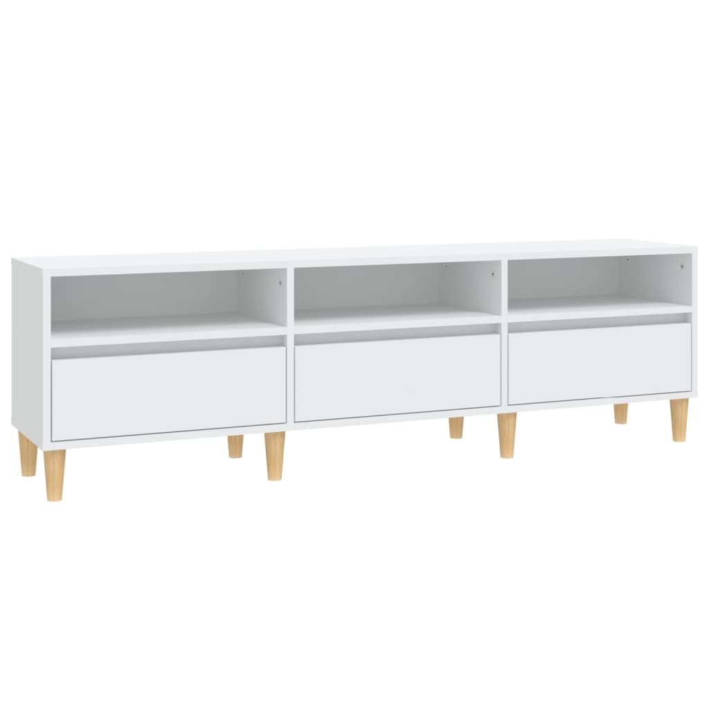 TV Cabinet White 150x30x44,5 cm Engineered Wood