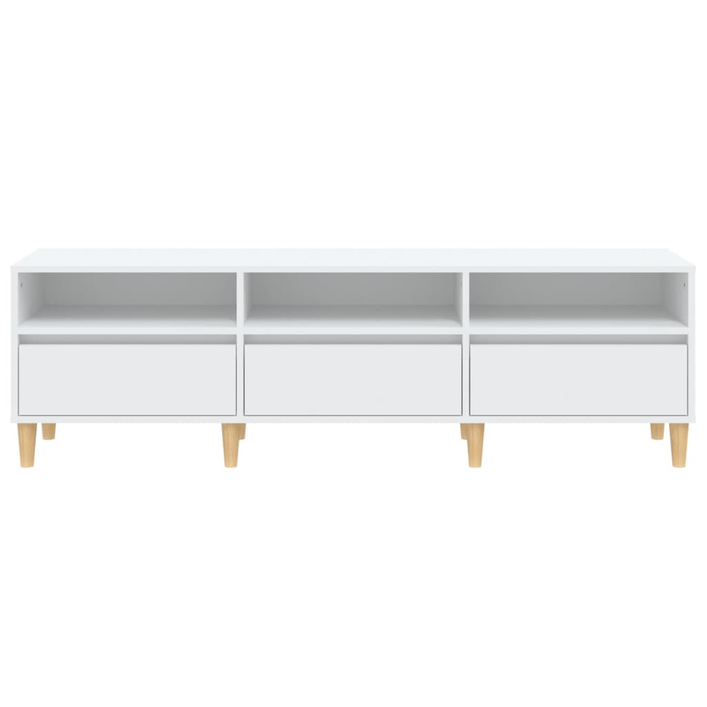 TV Cabinet White 150x30x44,5 cm Engineered Wood
