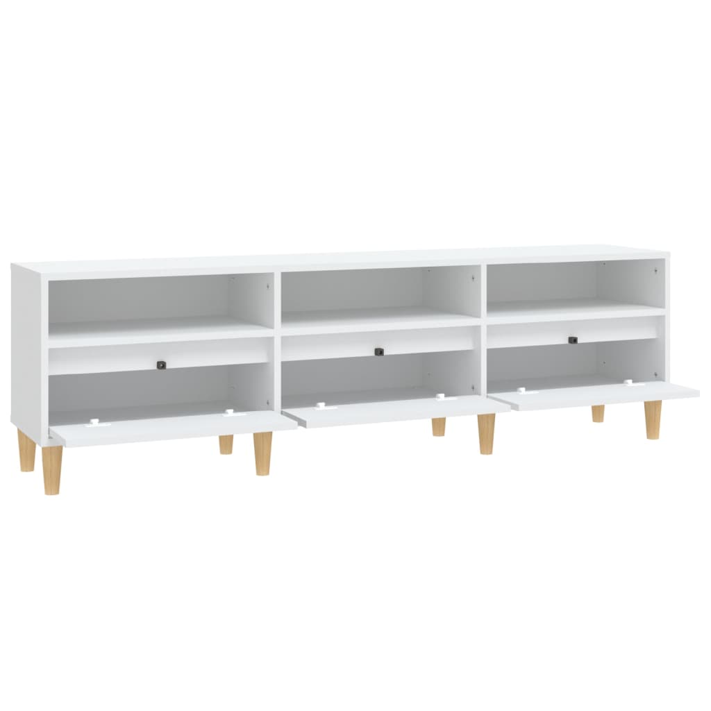 TV Cabinet White 150x30x44,5 cm Engineered Wood