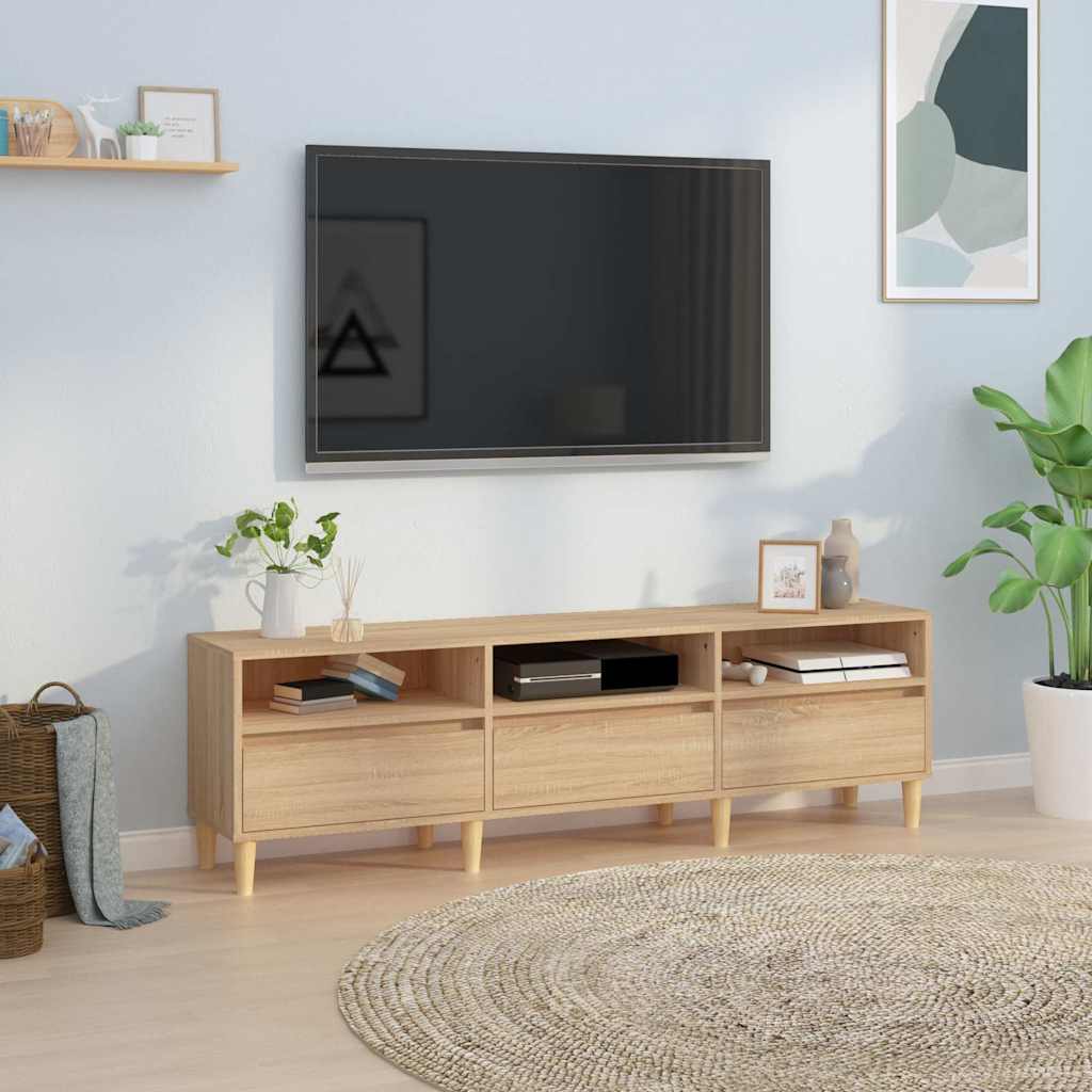TV Cabinet Sonoma Oak 150x30x44,5 cm Engineered Wood
