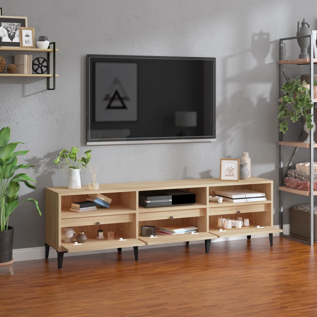 TV Cabinet Sonoma Oak 150x30x44,5 cm Engineered Wood