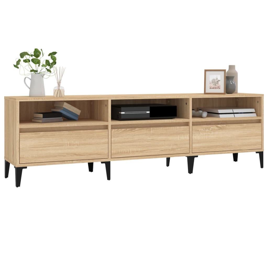 TV Cabinet Sonoma Oak 150x30x44,5 cm Engineered Wood