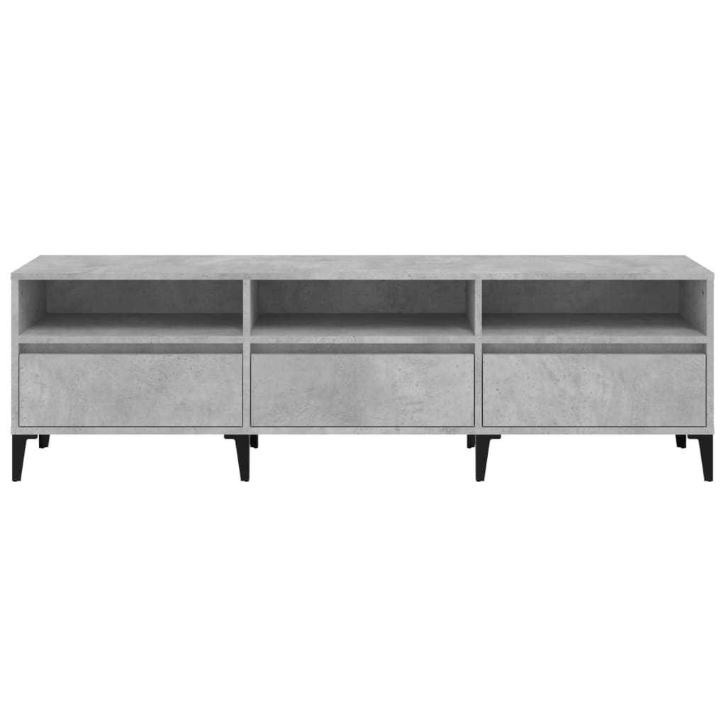 TV Cabinet Concrete Grey 150x30x44,5 cm Engineered Wood