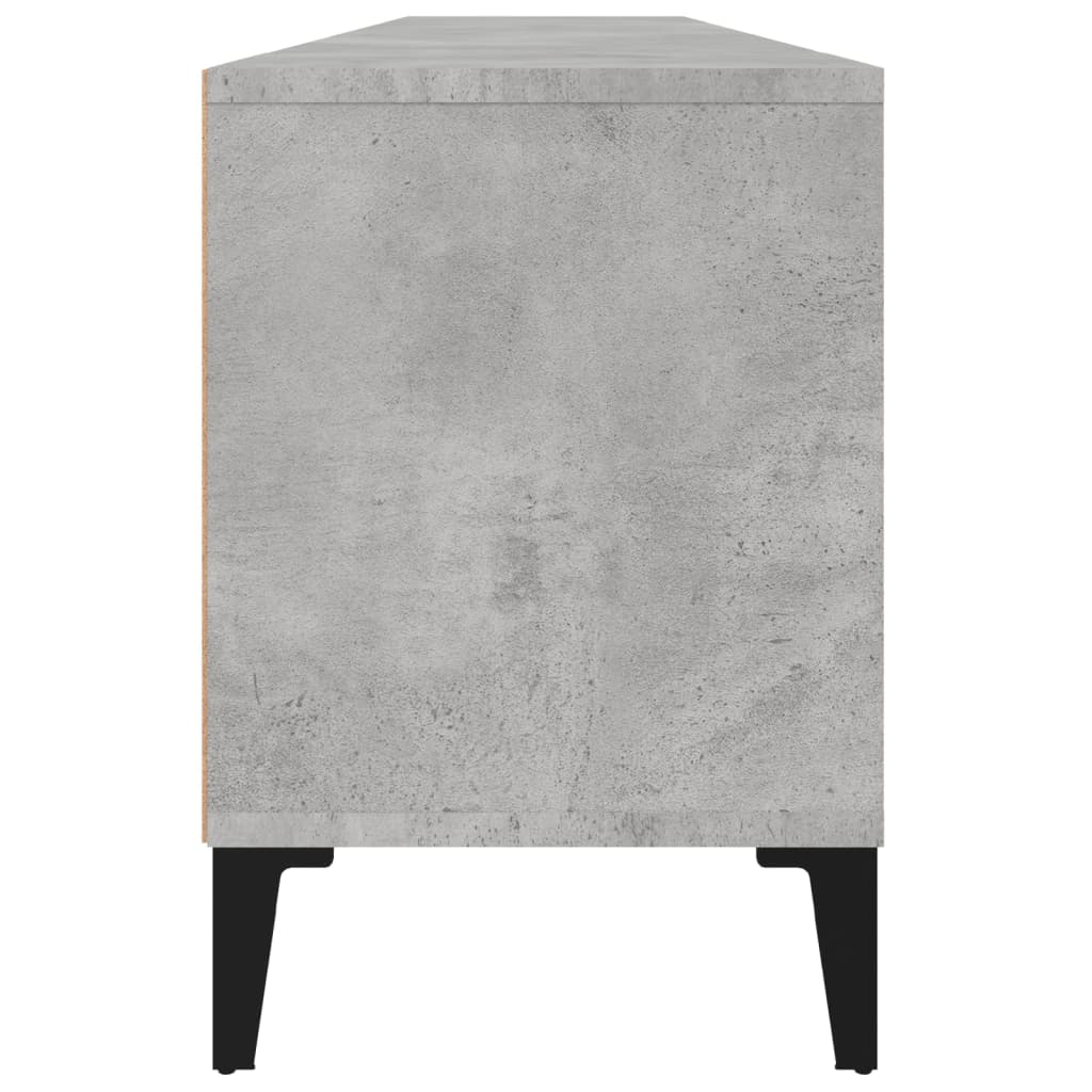 vidaXL TV Cabinet Concrete Grey 150x30x44.5 cm Engineered Wood