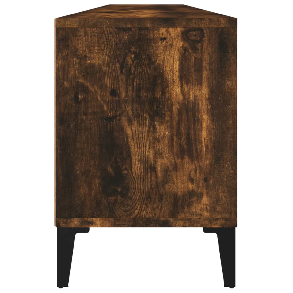 TV Cabinet Smoked Oak 150x30x44,5 cm Engineered Wood