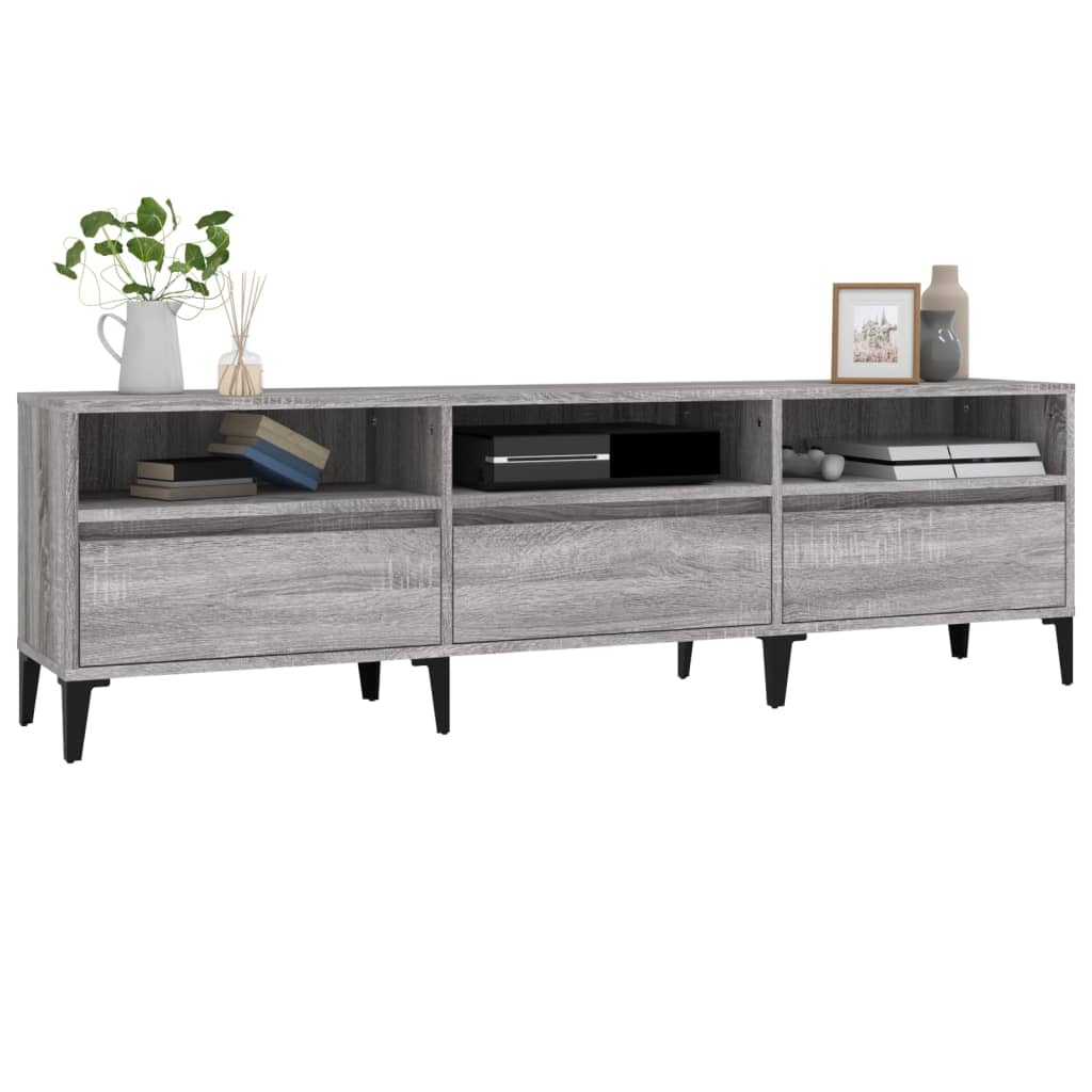 TV Cabinet Grey Sonoma 150x30x44,5 cm Engineered Wood