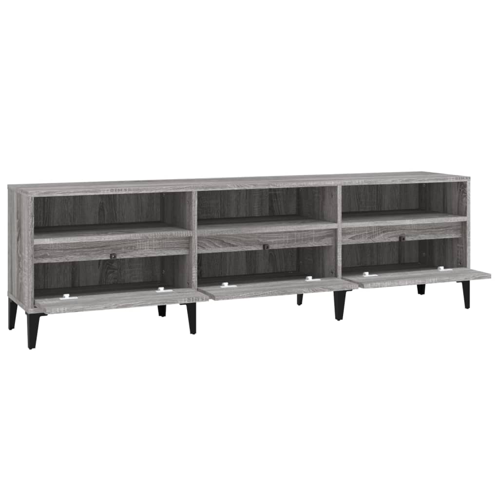 TV Cabinet Grey Sonoma 150x30x44,5 cm Engineered Wood