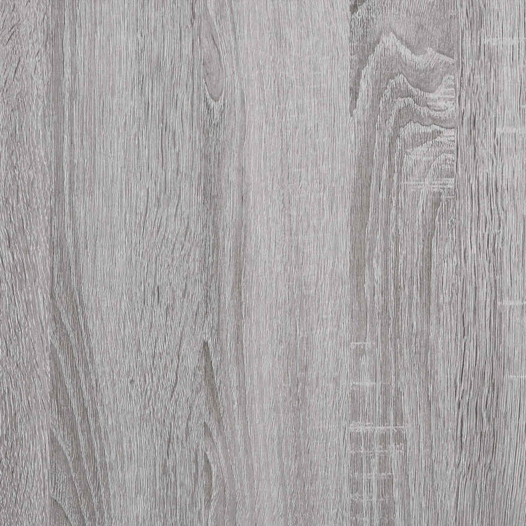 Record Cabinet Grey Sonoma 121x38x48 cm Engineered Wood