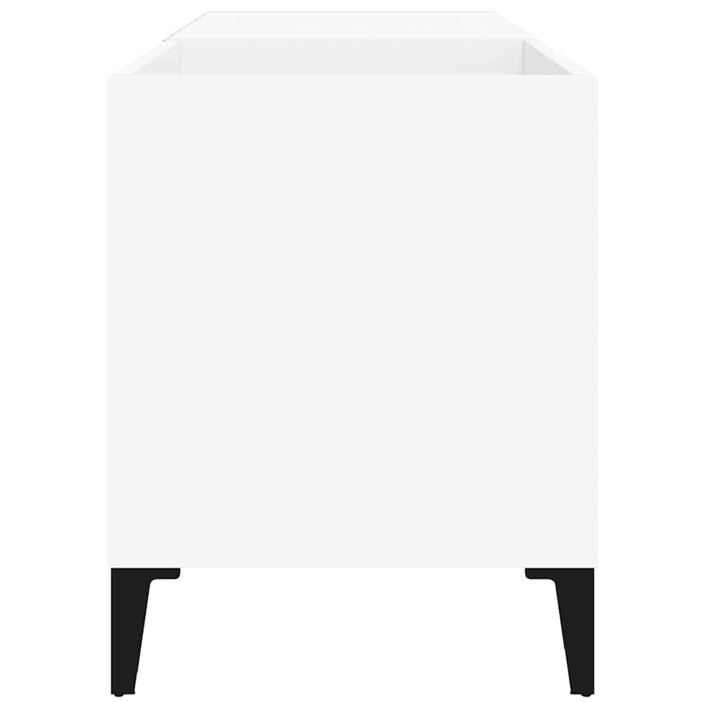 Record Cabinet White 84,5x38x48 cm Engineered Wood