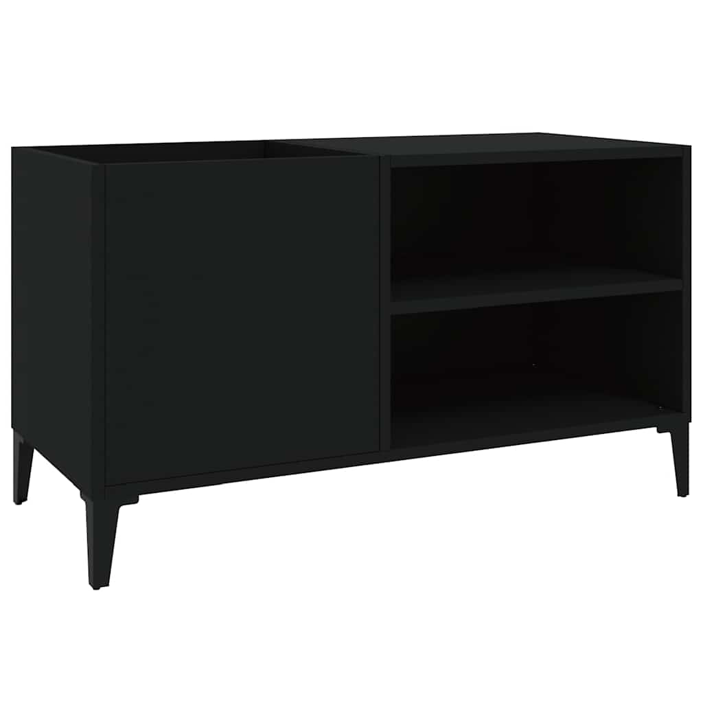 Record Cabinet | Black | Engineered wood, metal | Medium | Record Cabinet