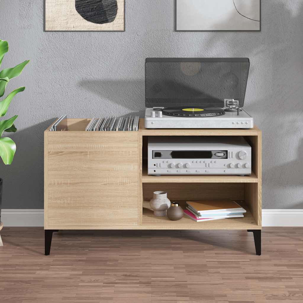 Record Cabinet Sonoma Oak 84,5x38x48 cm Engineered Wood