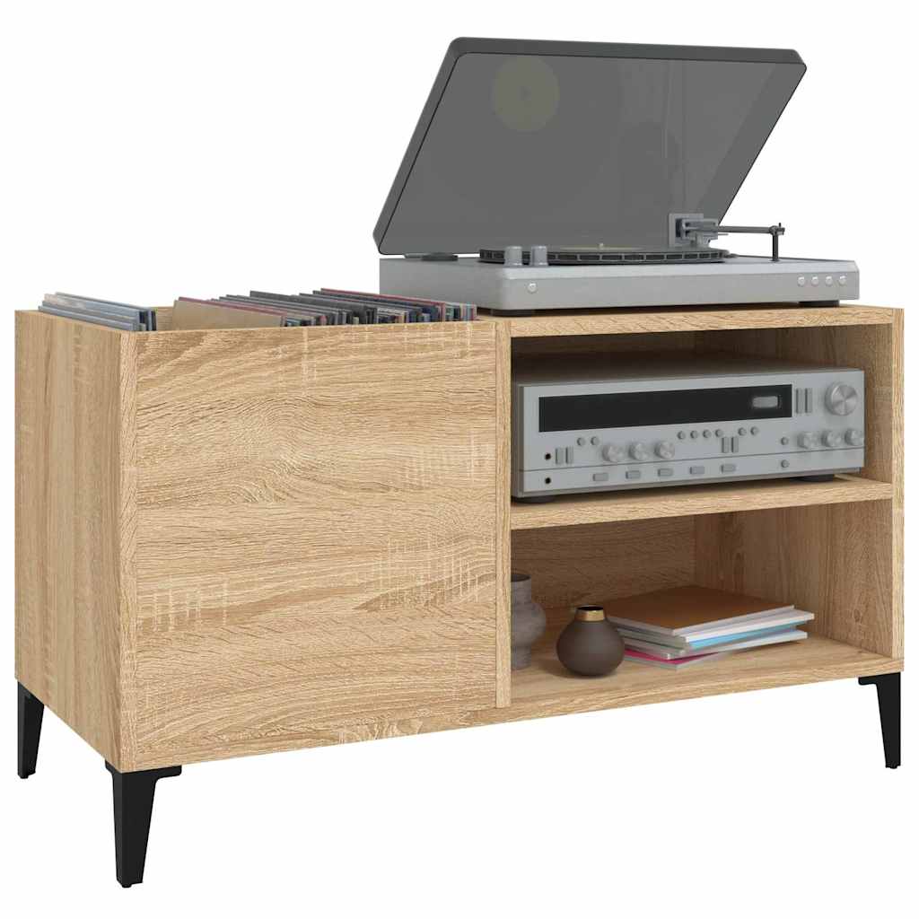 Record Cabinet Sonoma Oak 84,5x38x48 cm Engineered Wood