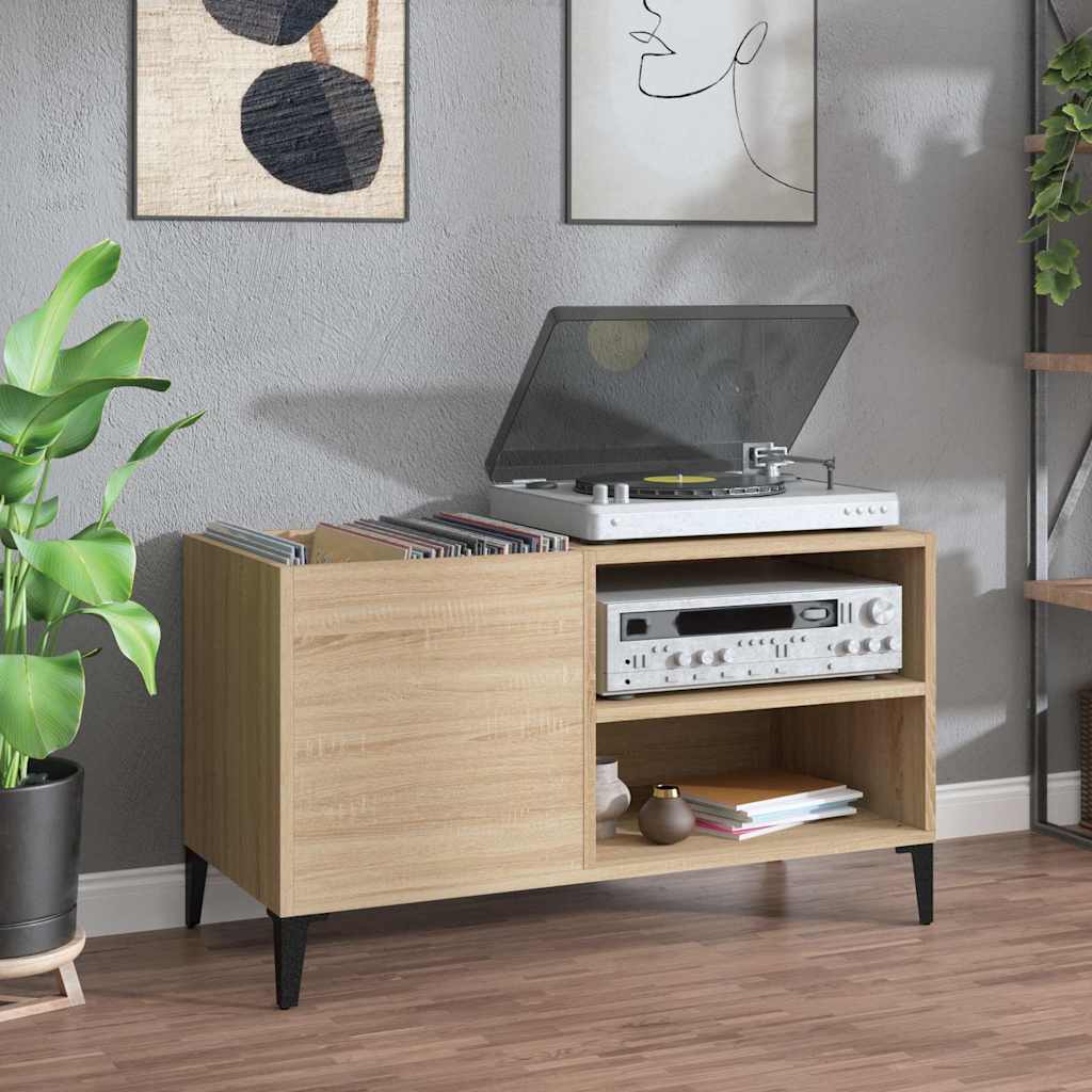 Record Cabinet Sonoma Oak 84,5x38x48 cm Engineered Wood