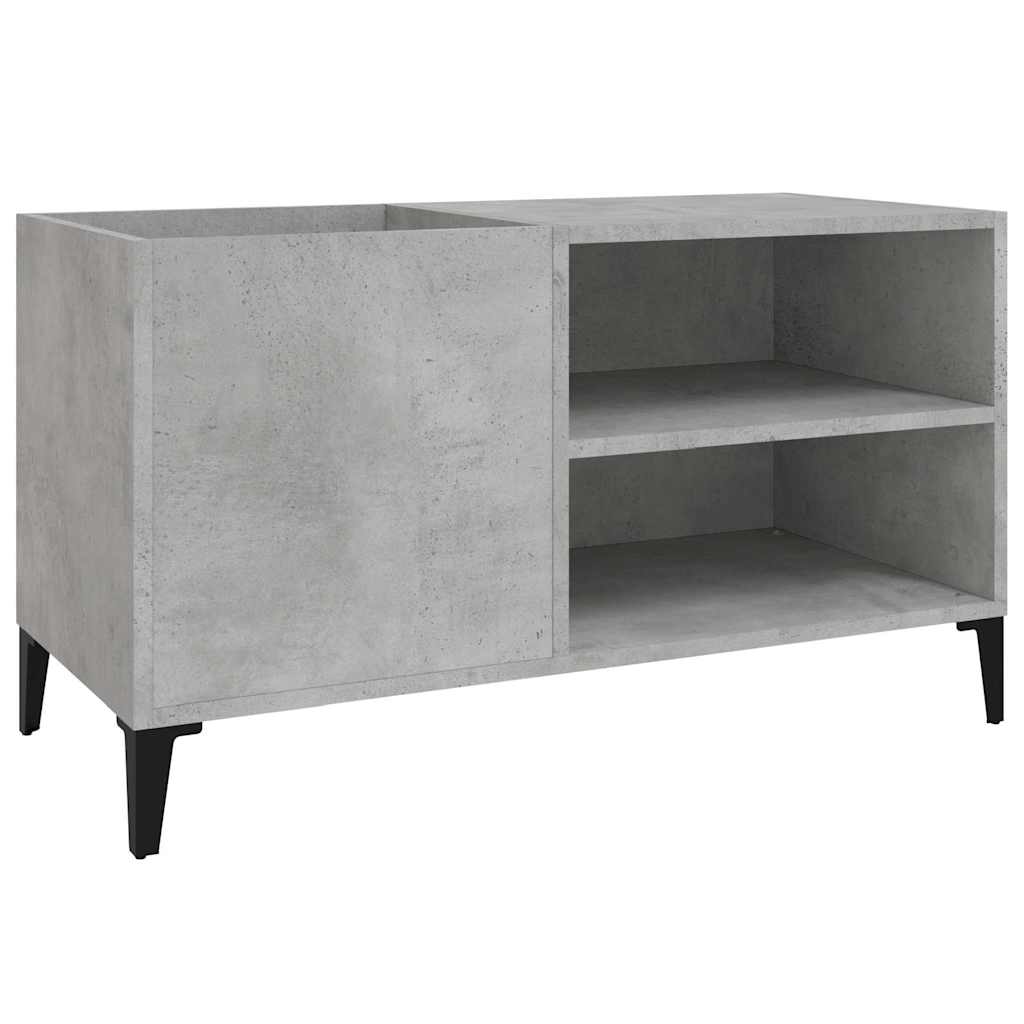 Record Cabinet Concrete Grey 84,5x38x48 cm Engineered Wood