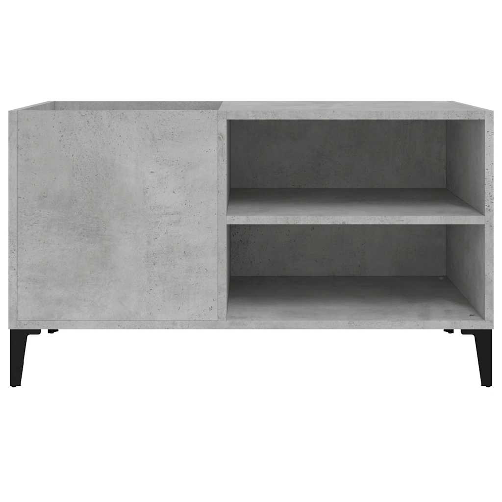 Record Cabinet Concrete Grey 84,5x38x48 cm Engineered Wood