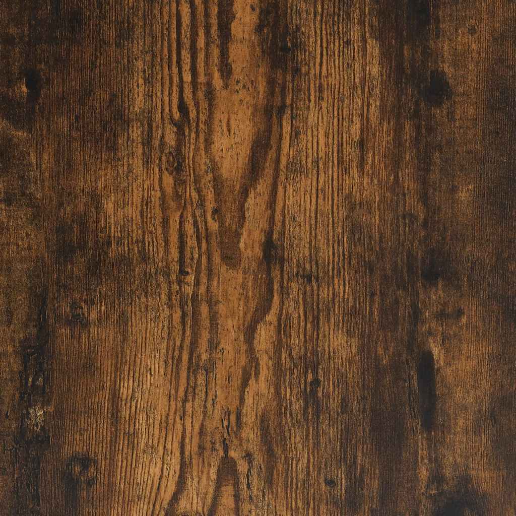 Record Cabinet Smoked Oak 84,5x38x48 cm Engineered Wood
