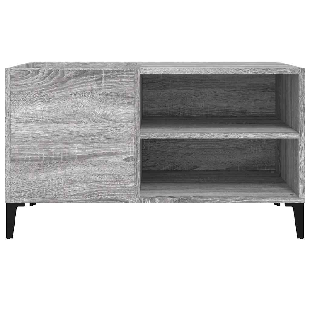 Record Cabinet Grey Sonoma 84,5x38x48 cm Engineered Wood