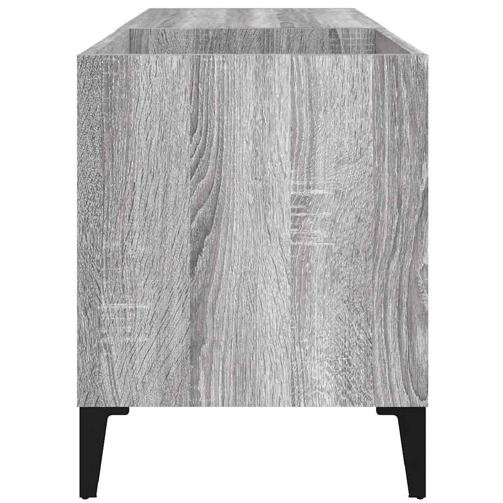 Record Cabinet Grey Sonoma 84,5x38x48 cm Engineered Wood