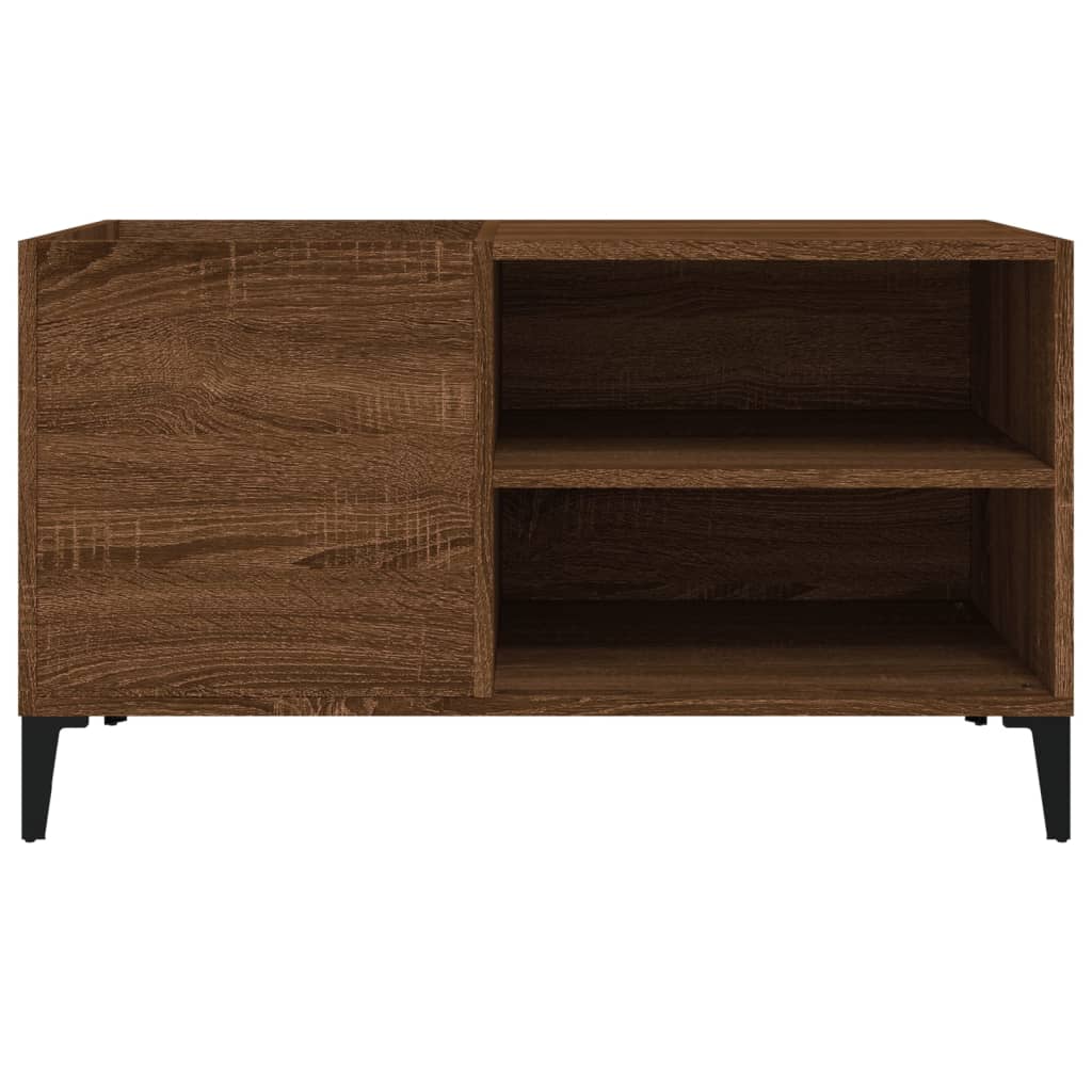 vidaXL Record Cabinet Brown Oak 84.5x38x48 cm Engineered Wood