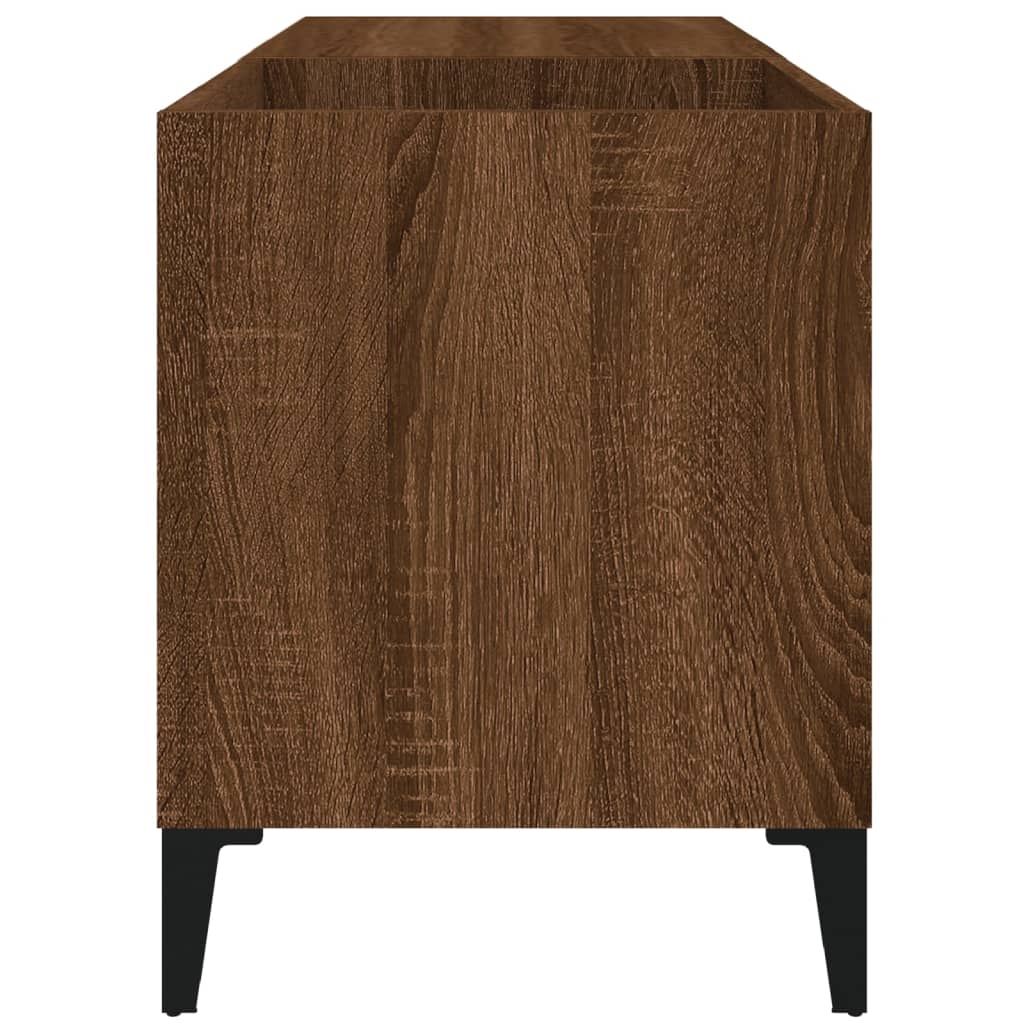 vidaXL Record Cabinet Brown Oak 84.5x38x48 cm Engineered Wood