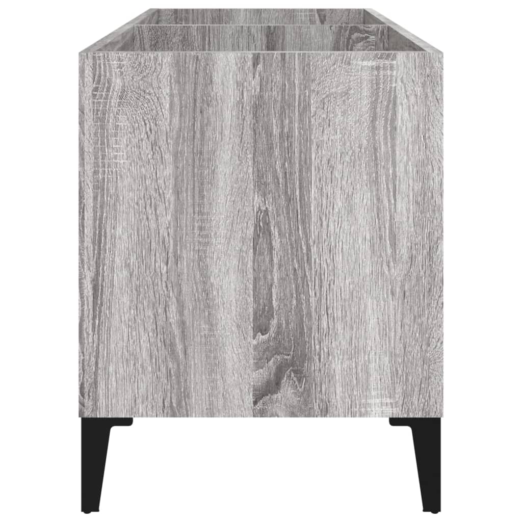 Record Cabinet | Grey Sonoma | Engineered wood, Metal | Medium