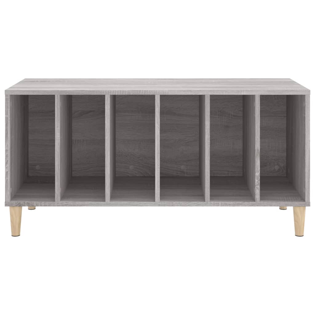Record Cabinet | Grey Sonoma | Engineered wood, Solid eucalyptus wood