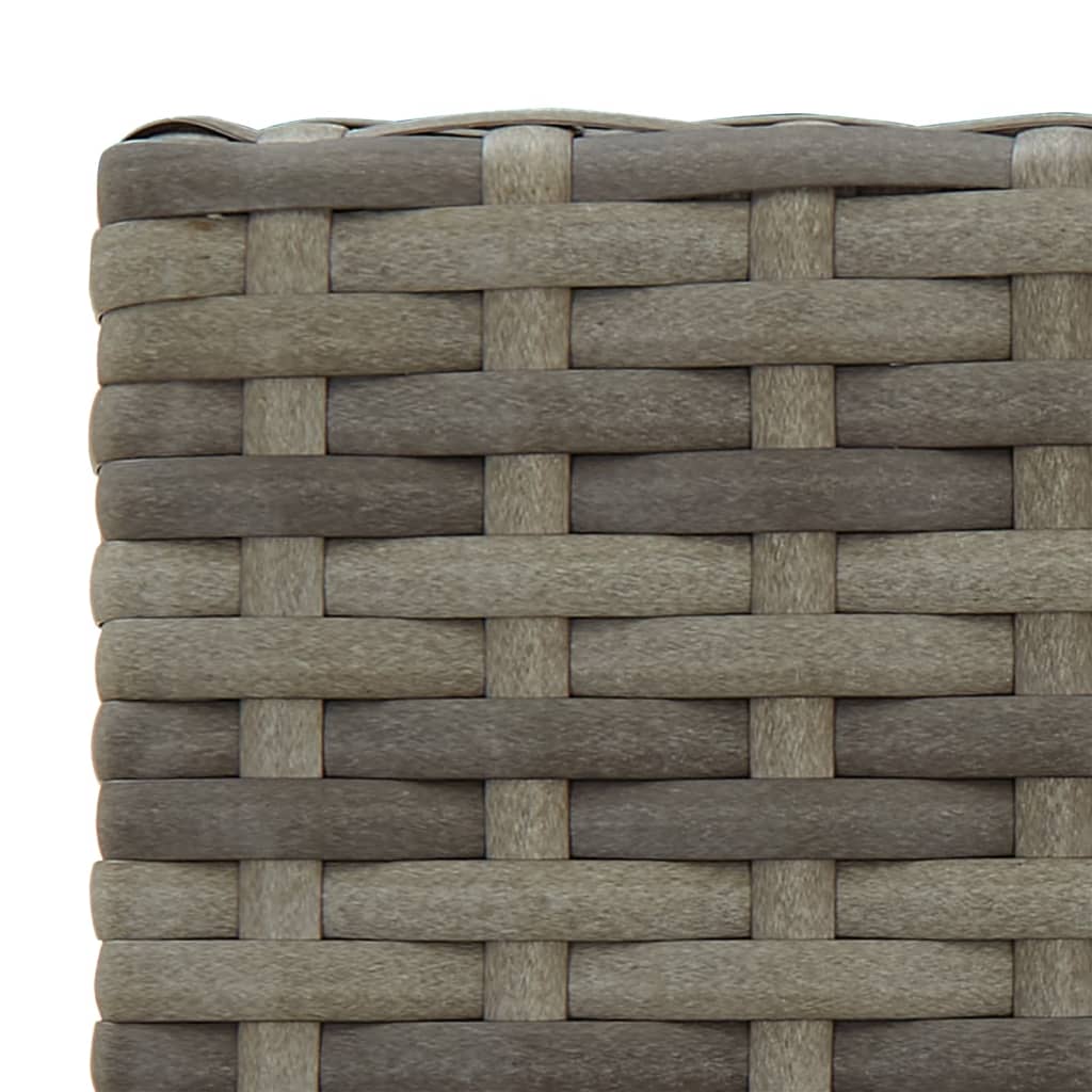 Garden Bar Set | Grey | Poly Rattan | Large |  Footrest  | Bar Table Set