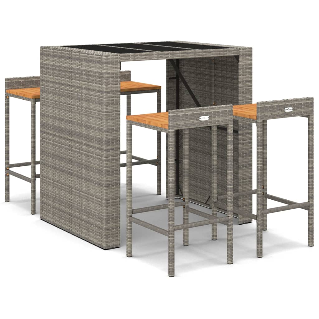 Garden Bar Set | Grey, Black