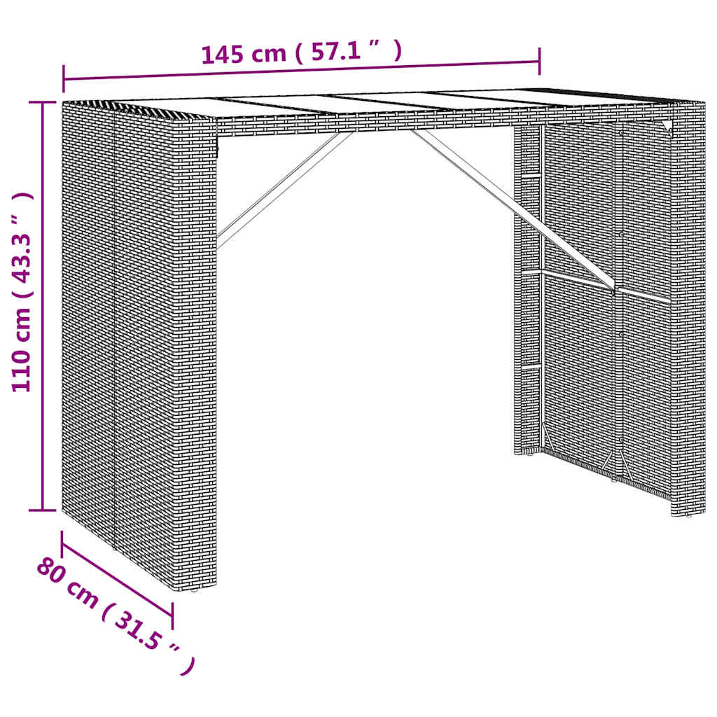 Garden Bar Set | Black