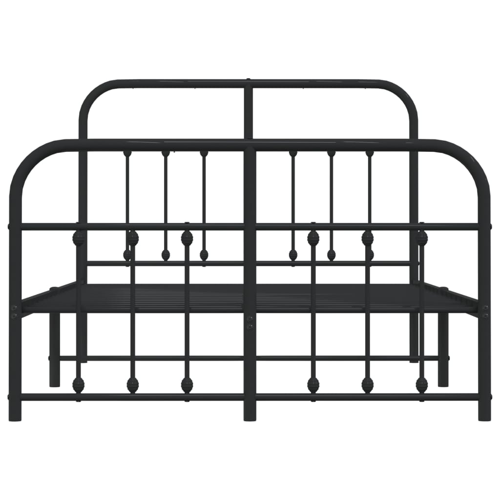 Bed Frame | Black | Powder-Coated Steel | Small Double | Bed Frame